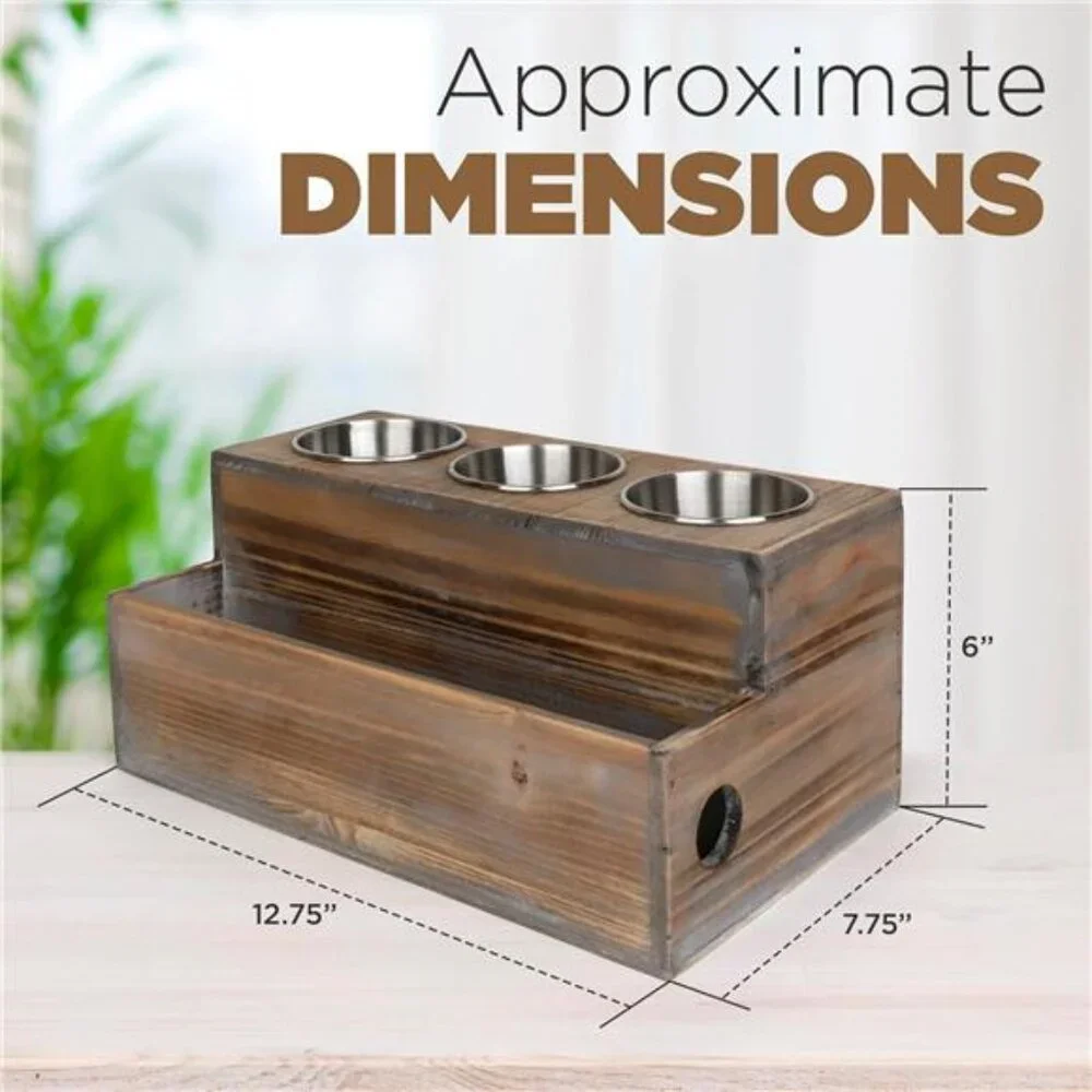 Wooden Hair Dryer Holder – Hair Tools and Styling Supplies Organizer and Storage